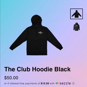 indy blue lonely ghost club hoodie